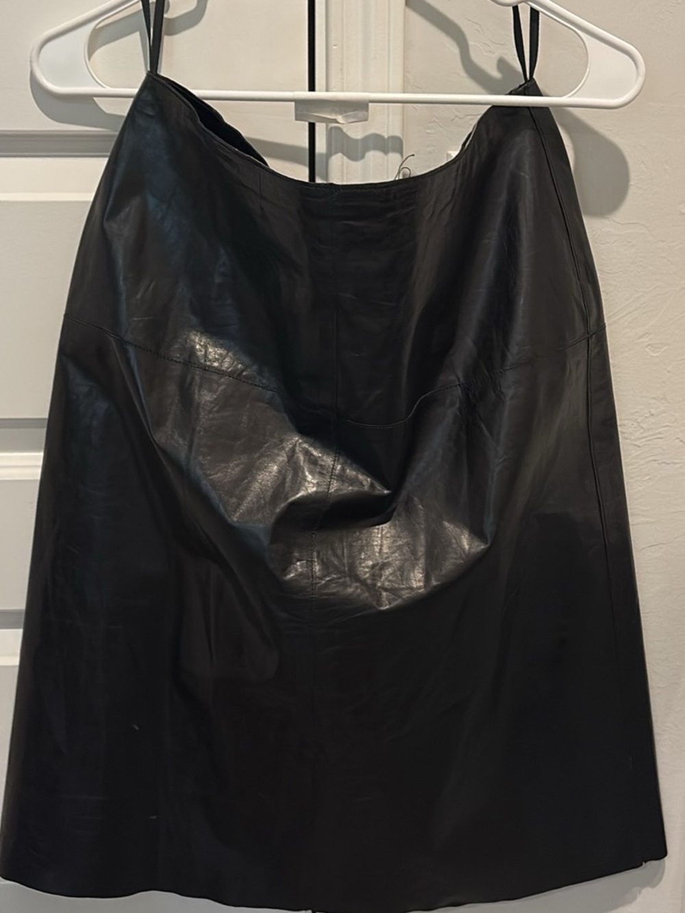 Banana Republic- 100% Leather A-Line Skirt